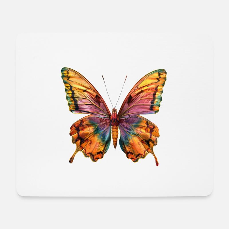 Schmetterling Schmetterling - Mousepad (Querformat) - Weiß