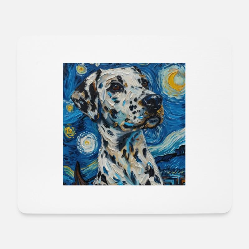 Dalmatiner - Mousepad (Querformat) - Weiß