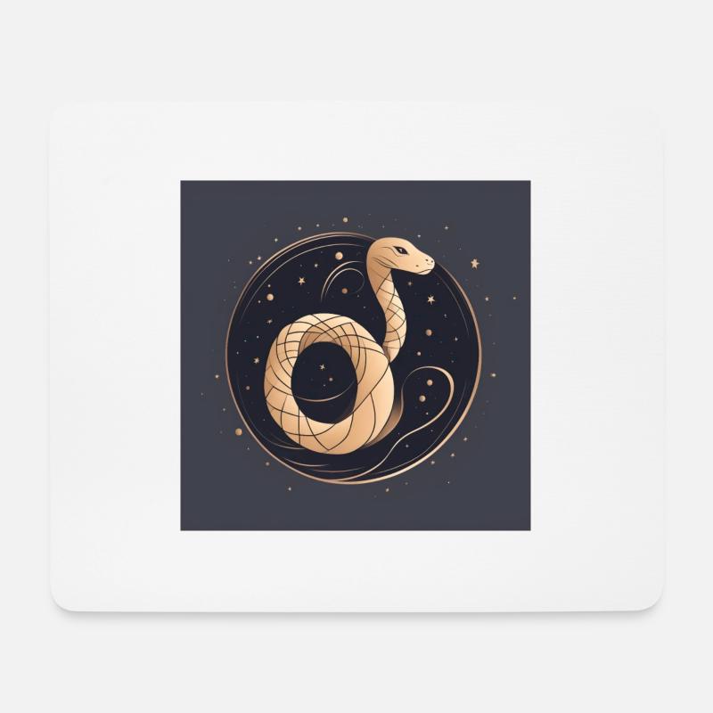 snake - Mousepad (Querformat) - Weiß