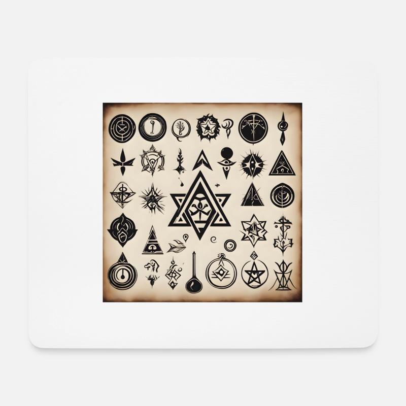 Protection Signs - Mousepad (Querformat) - Weiß