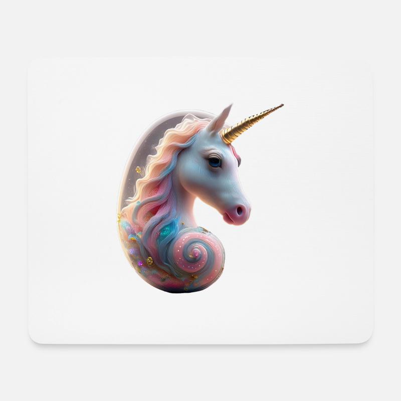 Einhorn Embryo 1 - Mousepad (Querformat) - Weiß