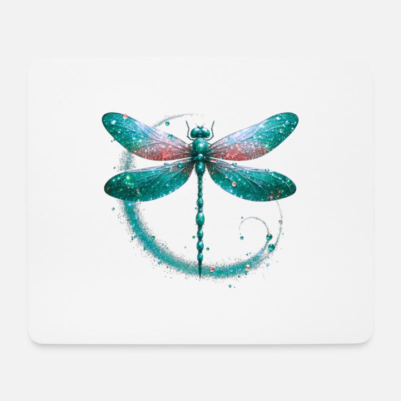 Sparkly Dragonfly - Mouse Pad (horizontal) - white