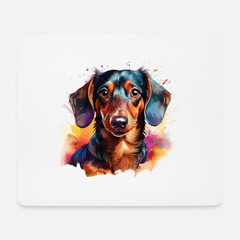 Dachshund - Mouse Pad (horizontal) - white