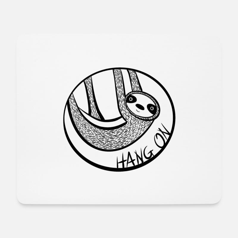 hangon - Mousepad (Querformat) - Weiß