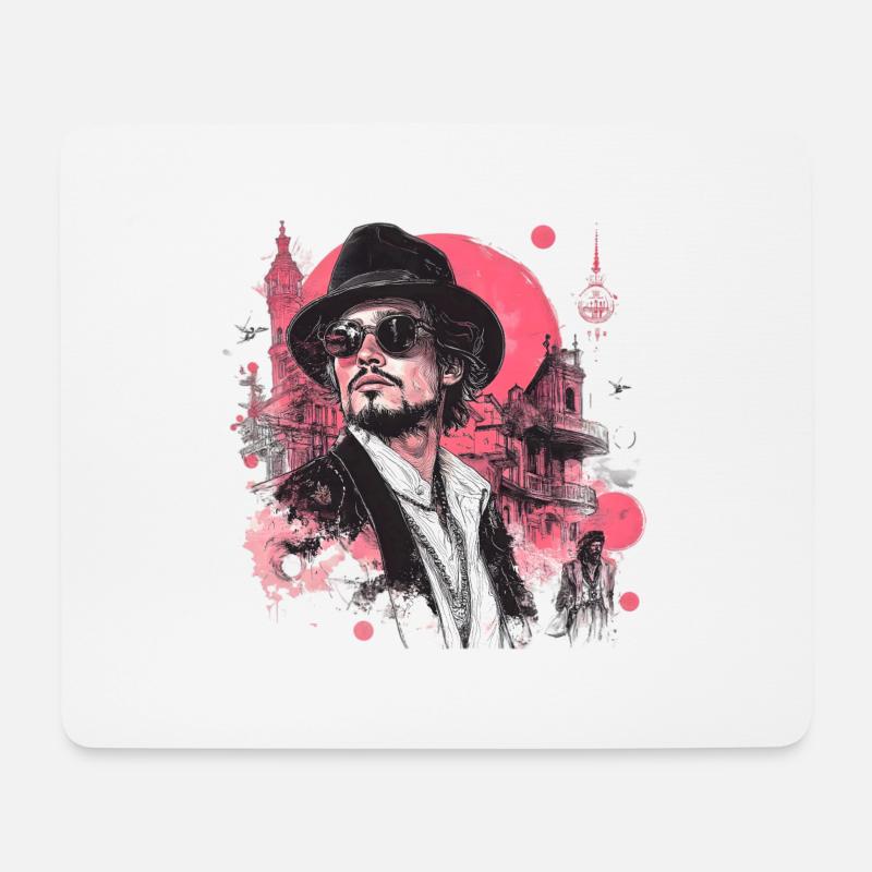Wo Retro auf Modern trifft ! - Mousepad (Querformat) - Weiß