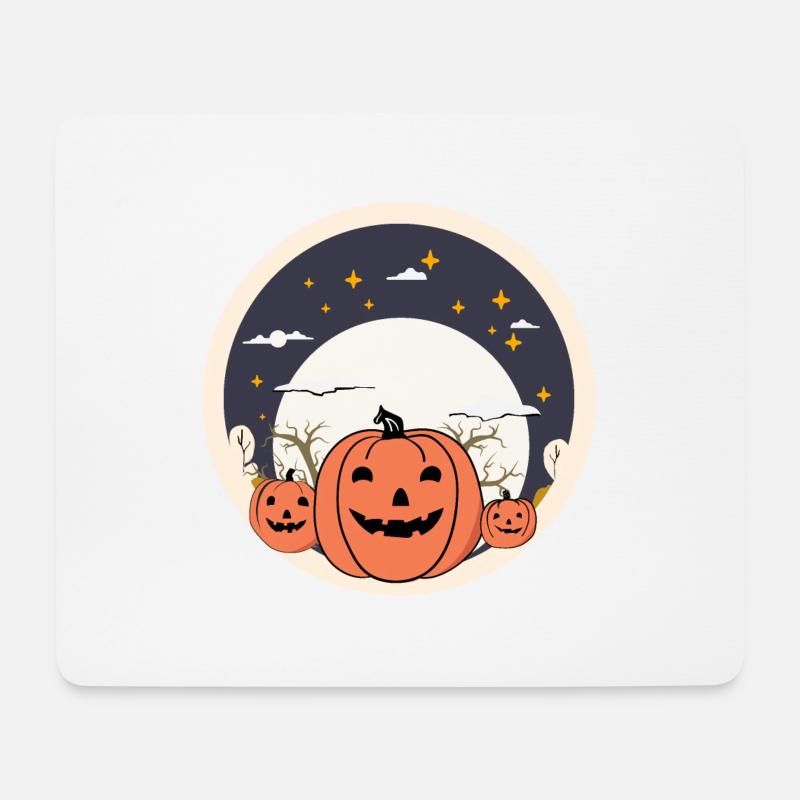 Gruseliger gruseliger Herbst - Mousepad (Querformat) - Weiß