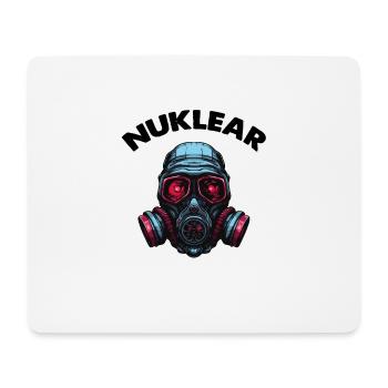 Gas mask - Mouse Pad (horizontal) - white - Front