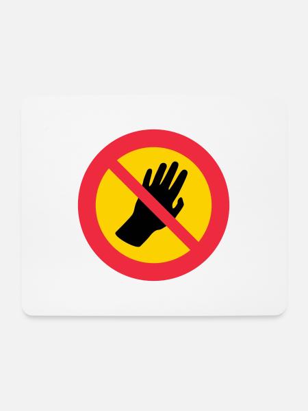 Please don't touch me - Autism - Asperger - Mouse Pad (horizontal) - white