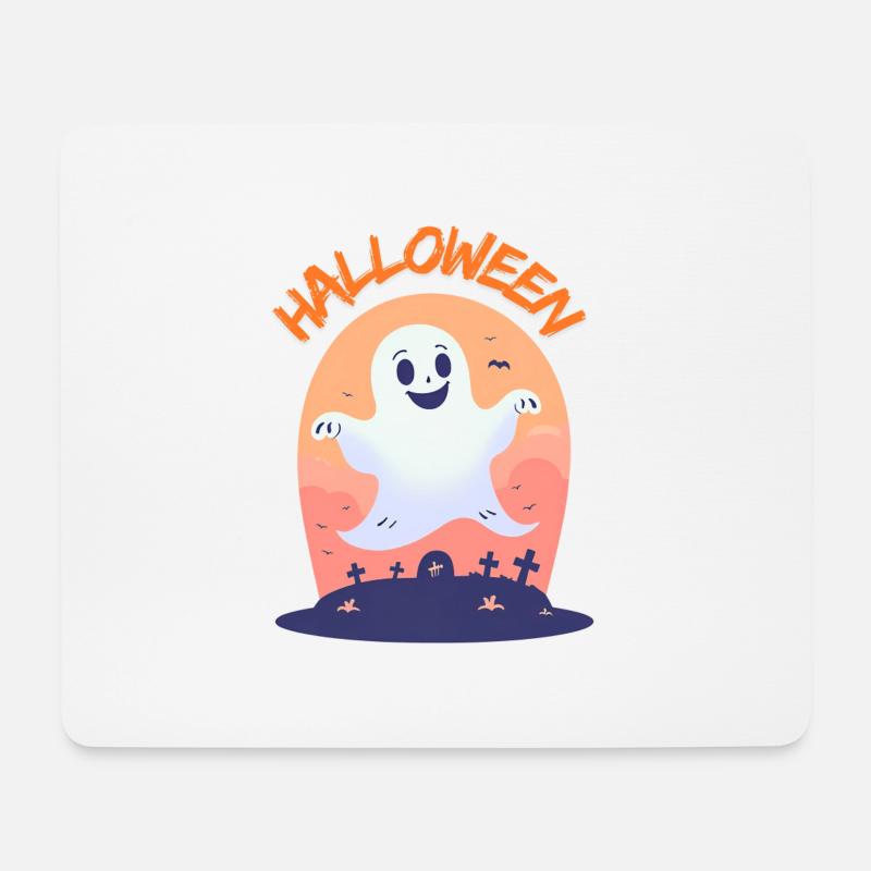 Halloween - Mousepad (Querformat) - Weiß