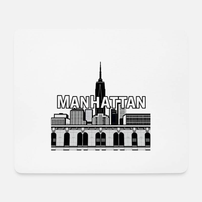Manhattan NYC Geschenk - Mousepad (Querformat) - Weiß