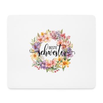 Best sister! Customizable design - Mouse Pad (horizontal) - white - Front