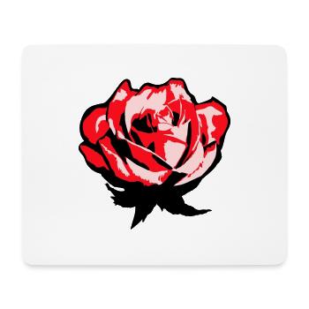 Jolie belle fleur de rose feuille roses romantique - Tapis de souris (format paysage) - blanc - Devant