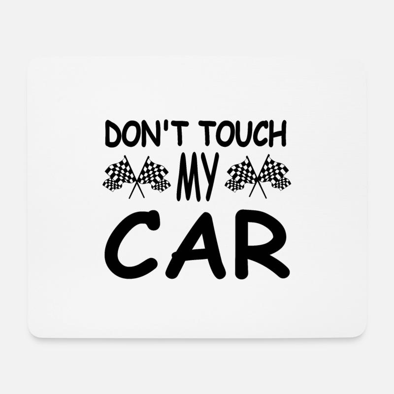 Auto - Mousepad (Querformat) - Weiß