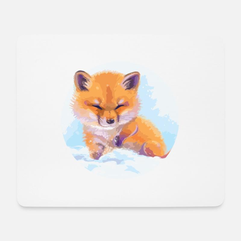 Fox - Mouse Pad (horizontal) - white