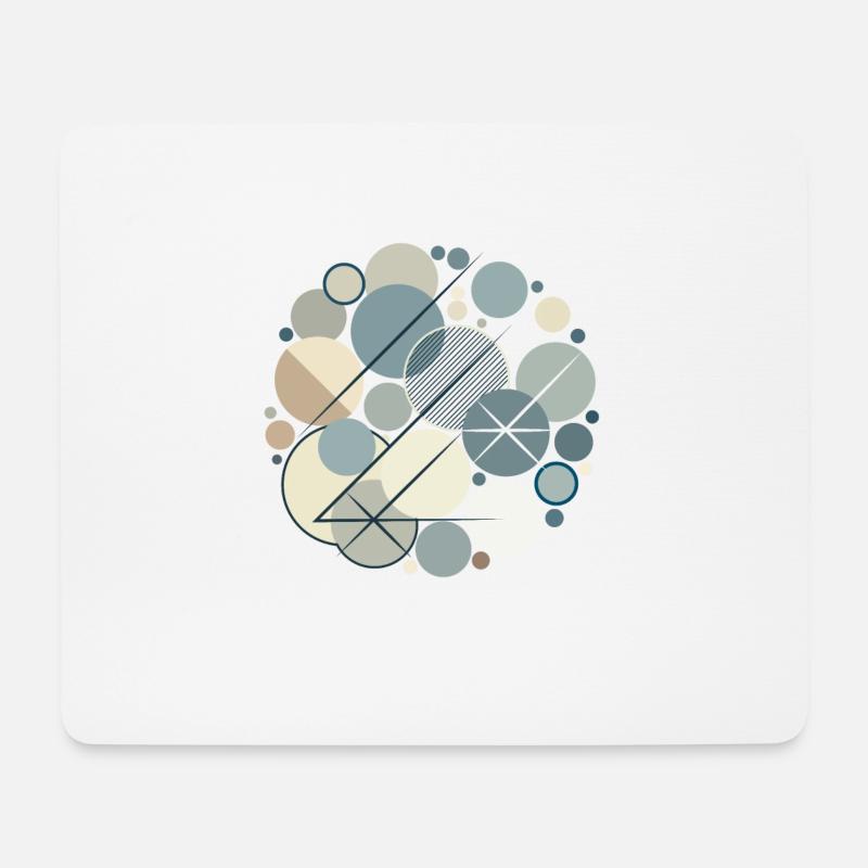 Design "Serene Shapes" - Mousepad (Querformat) - Weiß