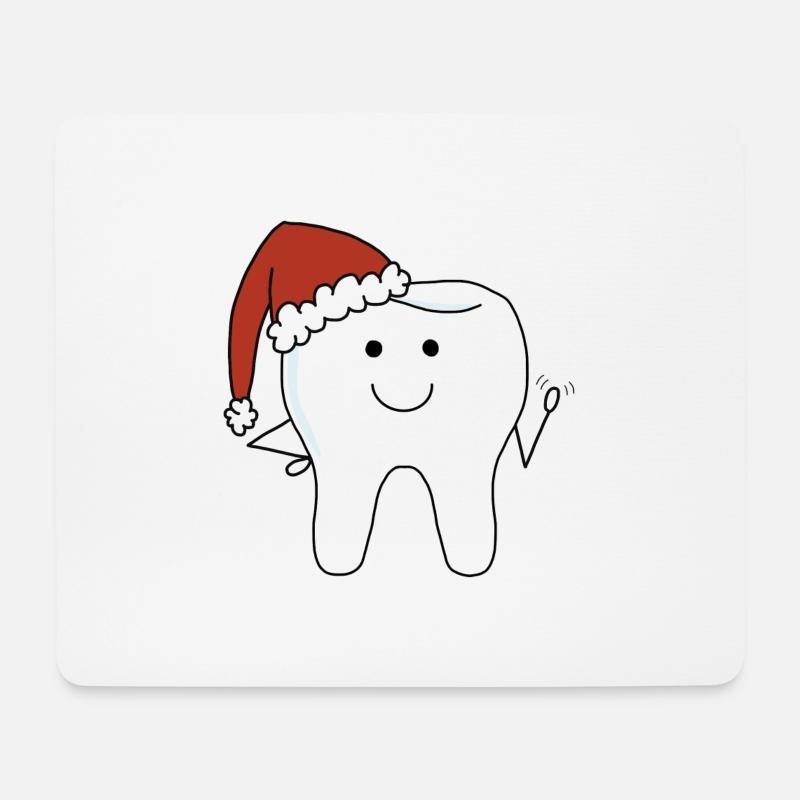 Christmas Tooth - Mouse Pad (horizontal) - white