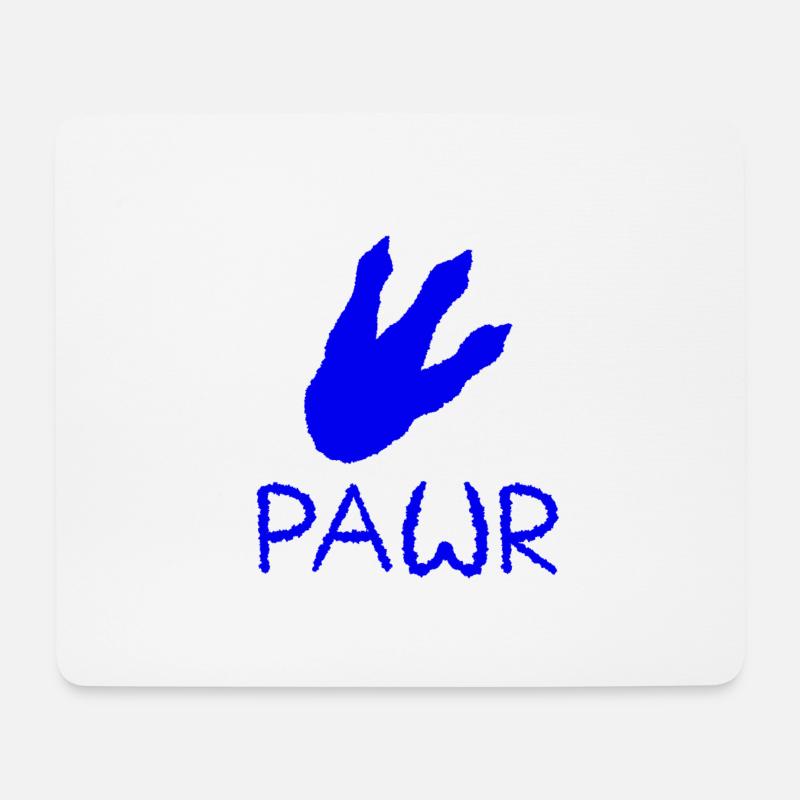 Pawr - Mousepad (Querformat) - Weiß