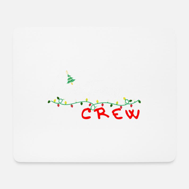 Christmas Crew - Mousepad (Querformat) - Weiß