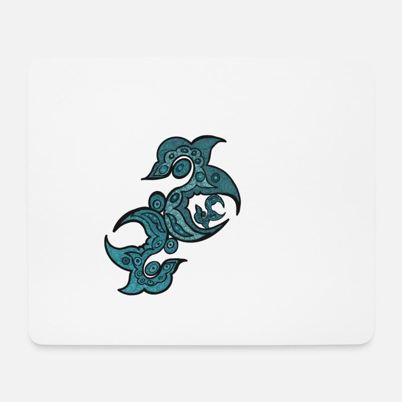 Türkis - Mousepad (Querformat) - Weiß