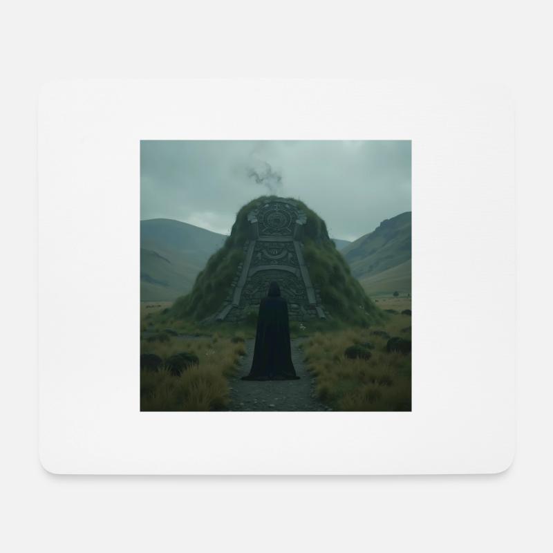 drachenqodelING - Mousepad (Querformat) - Weiß