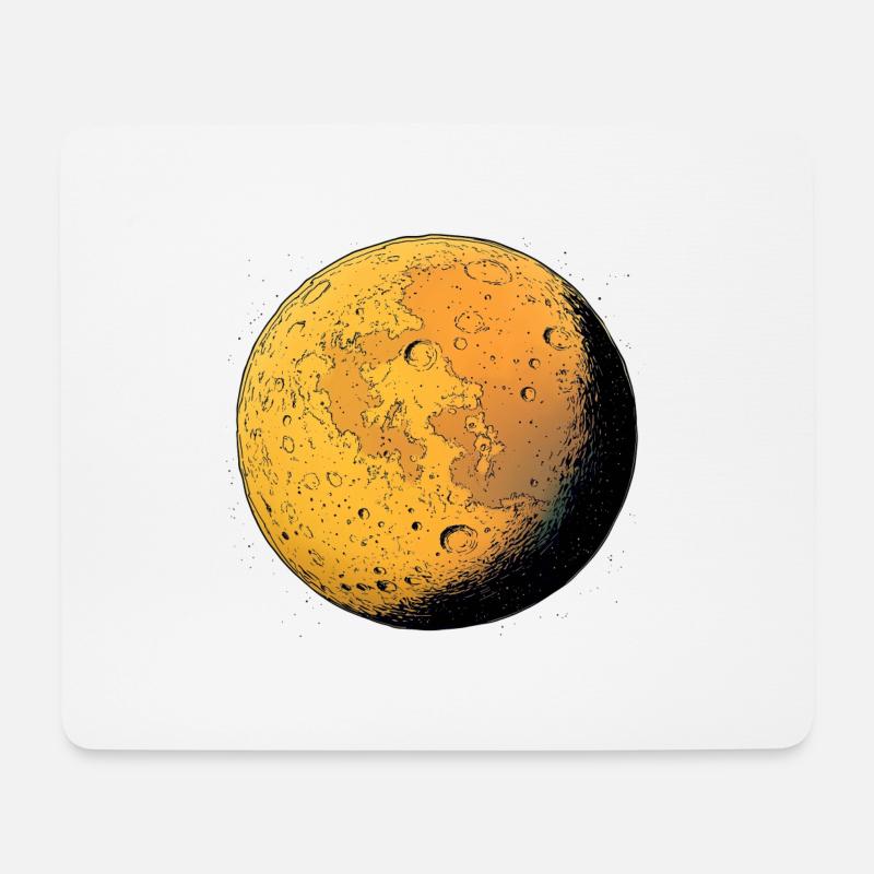 Mystischer Planet: Geheimnisse des Kosmos! - Mousepad (Querformat) - Weiß