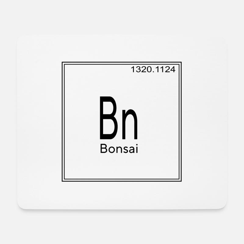 bonsai periodic table - Mouse Pad (horizontal) - white