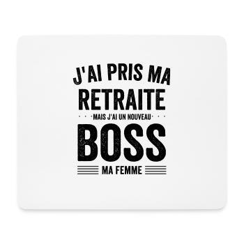 Funny Man Retirement Gift Idea for a Mar - Mouse Pad (horizontal) - white - Front