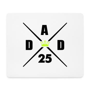 dad 25 - Mousepad (Querformat) - Weiß - Vorne