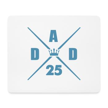 dad 25 papa - Mousepad (Querformat) - Weiß - Vorne