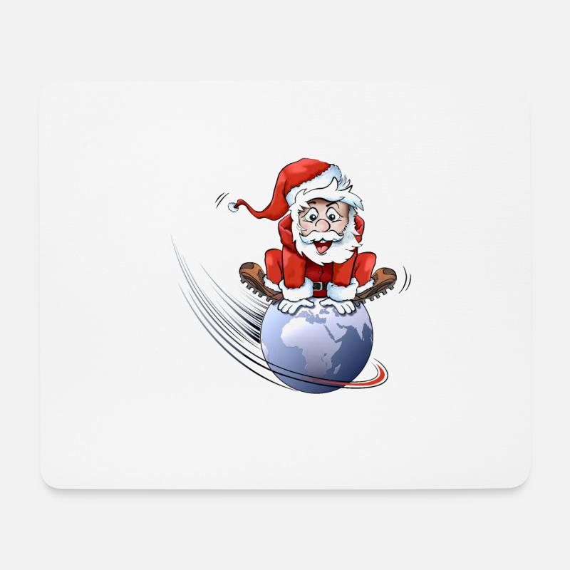 Santa Claus - Mousepad (Querformat) - Weiß