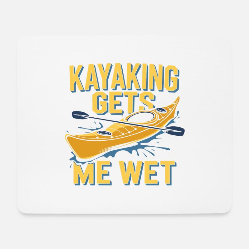 Lustiger Wassersport-Spruch - Mousepad (Querformat) - Weiß
