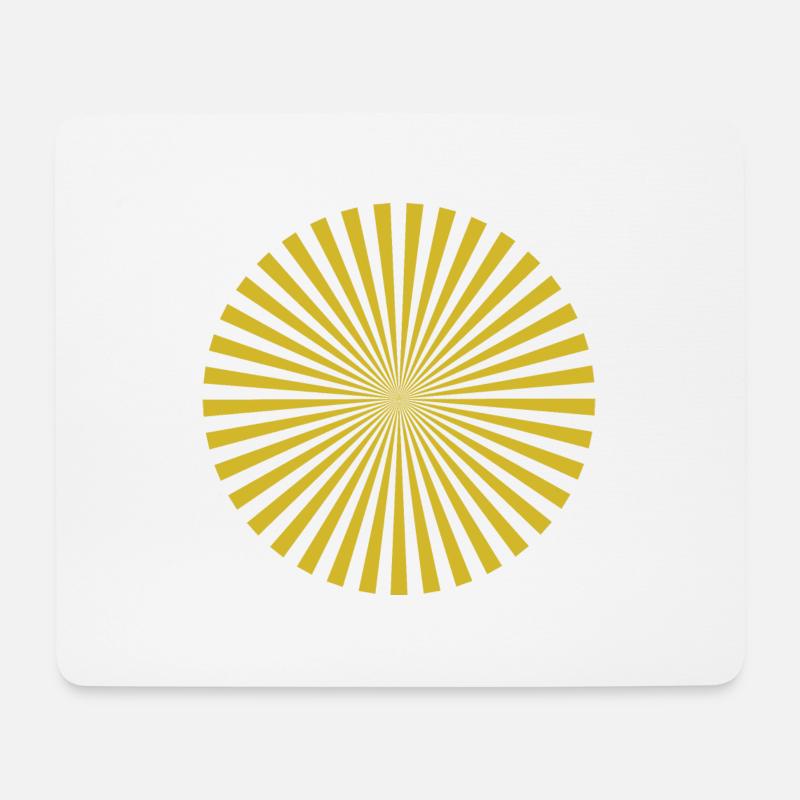 Strahlend wie die Sonne – Energie pur im Design - Mousepad (Querformat) - Weiß