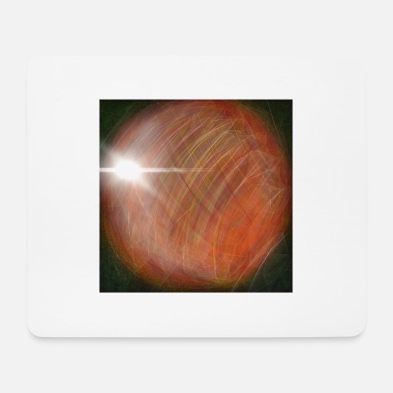Kosmischer Apfel - Mousepad (Querformat) - Weiß