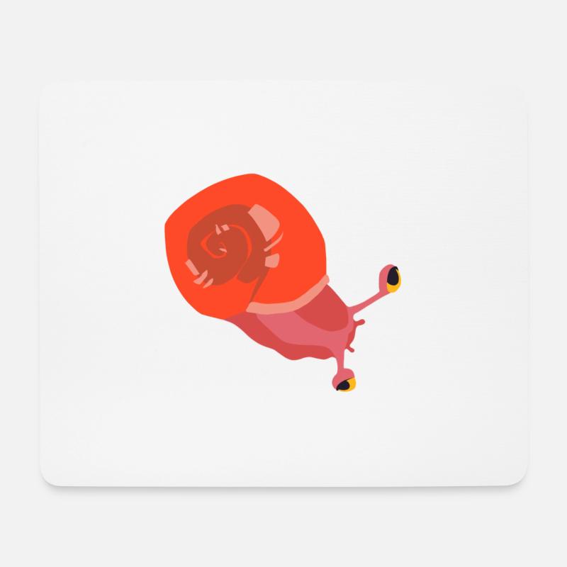 Schnecken-Zinzin - Mousepad (Querformat) - Weiß