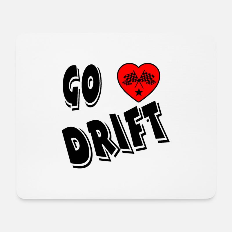 Auto - Mousepad (Querformat) - Weiß