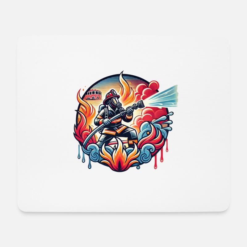 Fehrwehr Logo - Mousepad (Querformat) - Weiß