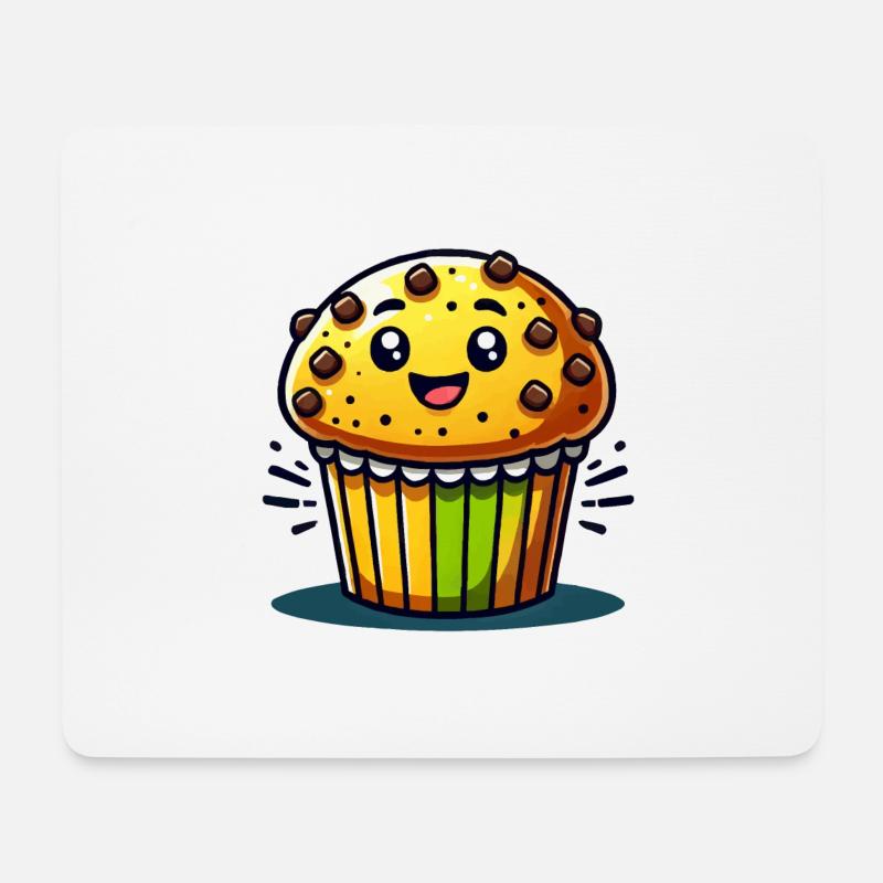 Muffin Comic - Mousepad (Querformat) - Weiß