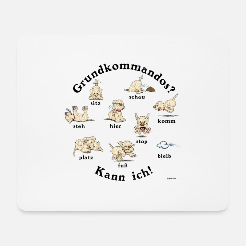 Kommandos4 - Mousepad (Querformat) - Weiß