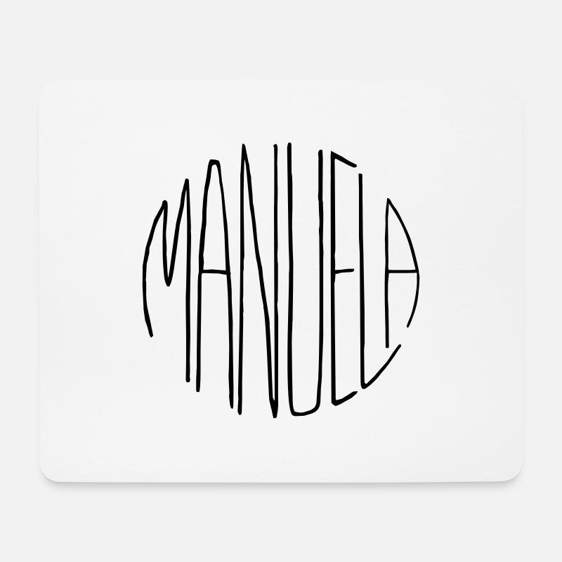 Manuela - Mousepad (Querformat) - Weiß