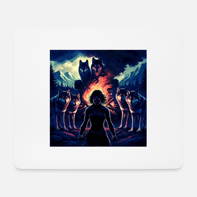 Primal Warrior - Mouse Pad (horizontal) - white
