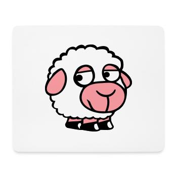 Schaf Traurig Schüchtern Introvertiert Unglücklich - Mousepad (Querformat) - Weiß - Vorne