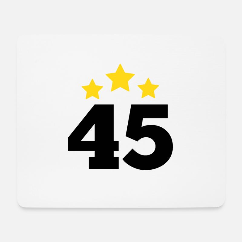 45 Years Star - 45th Anniversary Gift - Mouse Pad (horizontal) - white
