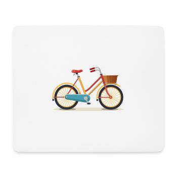 Vélo de ville - Tapis de souris (format paysage) - blanc - Devant