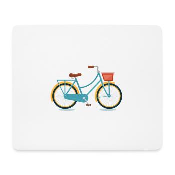 Vélo de ville - Tapis de souris (format paysage) - blanc - Devant