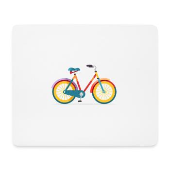 Vélo de ville - Tapis de souris (format paysage) - blanc - Devant