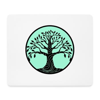 Arbre de vie - Tapis de souris (format paysage) - blanc - Devant
