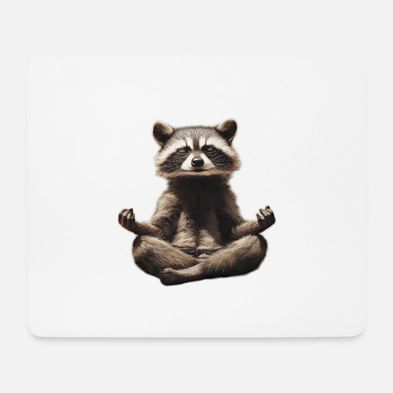 Meditation - Mousepad (Querformat) - Weiß