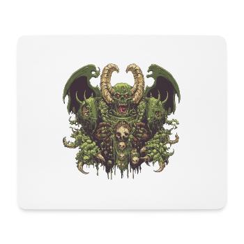 Nurgle logo - Mouse Pad (horizontal) - white - Front