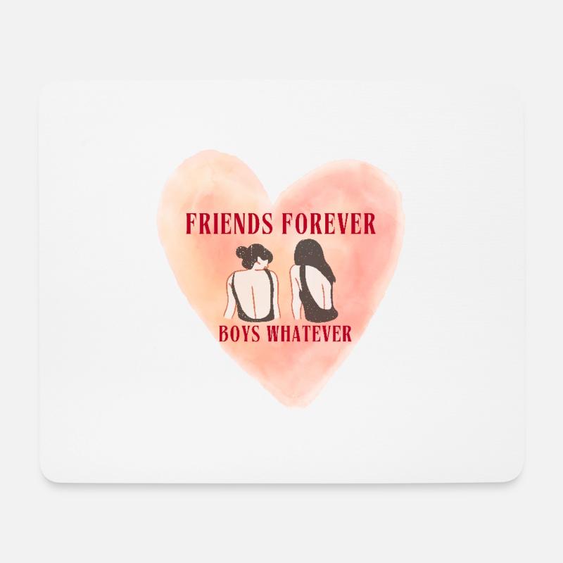 Friends Forever Boys Whatever - Mousepad (Querformat) - Weiß