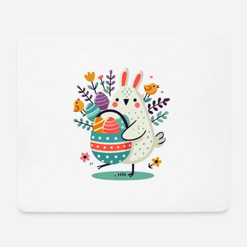 Süßes Ostermotiv - Mousepad (Querformat) - Weiß